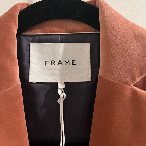 NWT FRAME Classic Blazer in Color: Old Rose - Picture 4 of 8